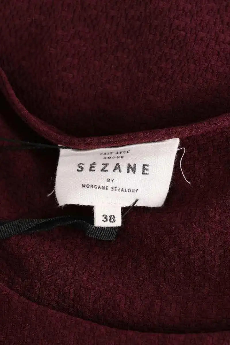 Robe Sézane Bordeaux en Synthétique