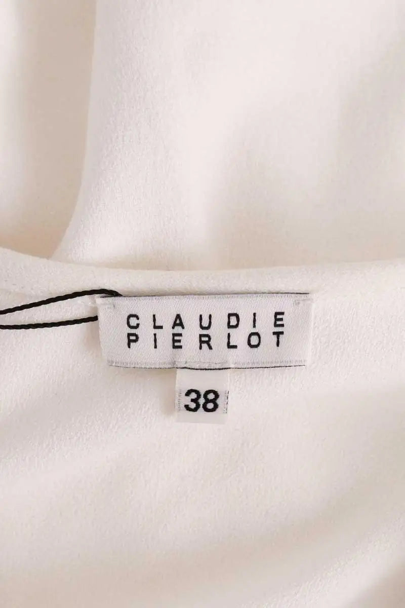 Robe Claudie Pierlot Blanc en Synthétique