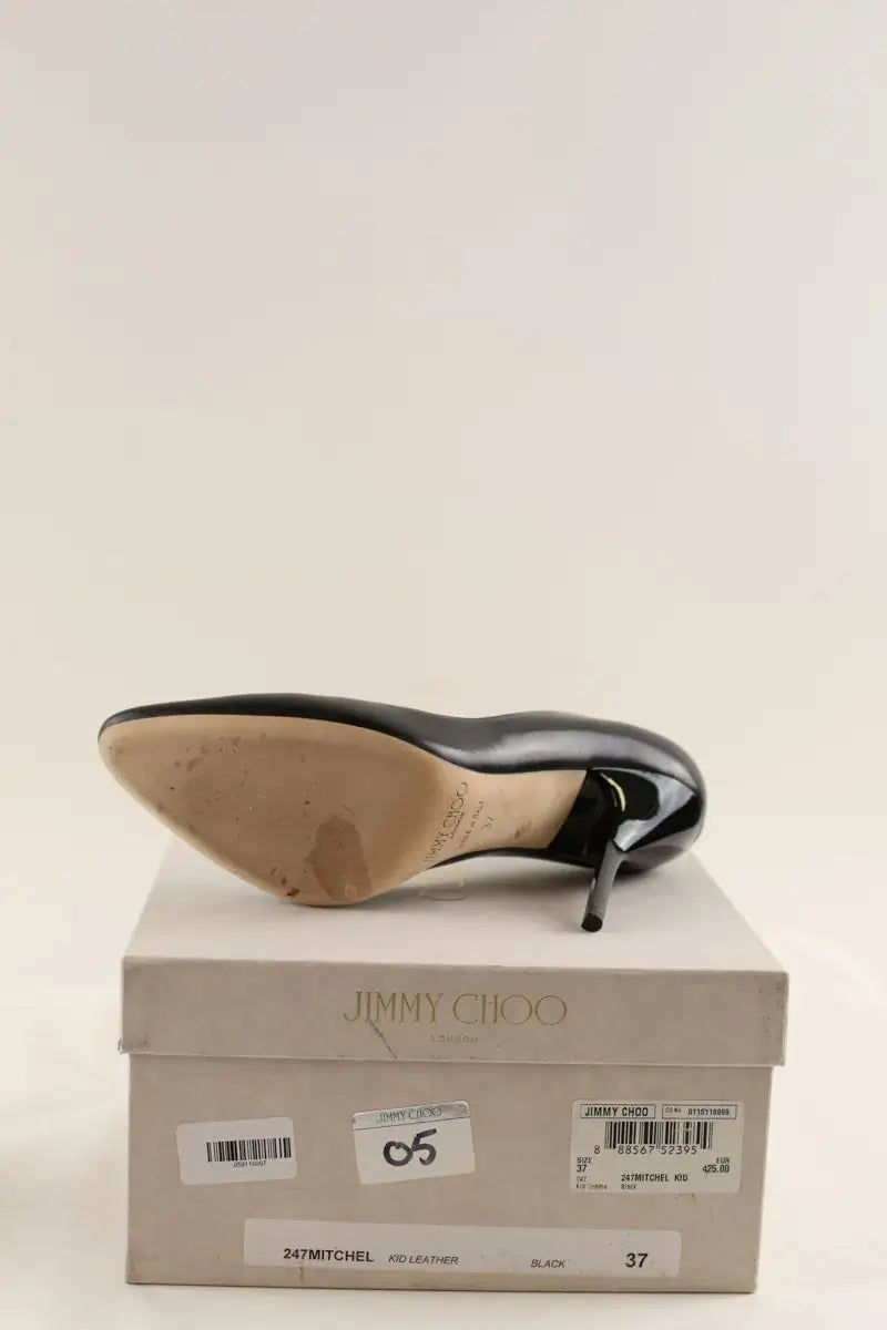 Talons Jimmy Choo Noir en Cuir