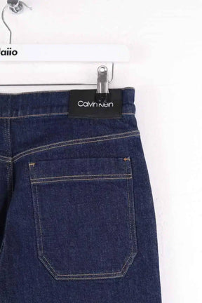 Jean large Calvin Klein Bleu en Coton