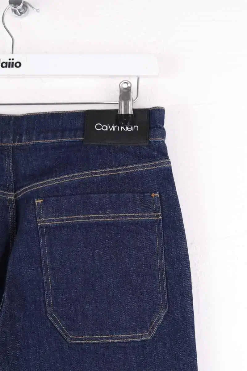 Jean large Calvin Klein Bleu en Coton