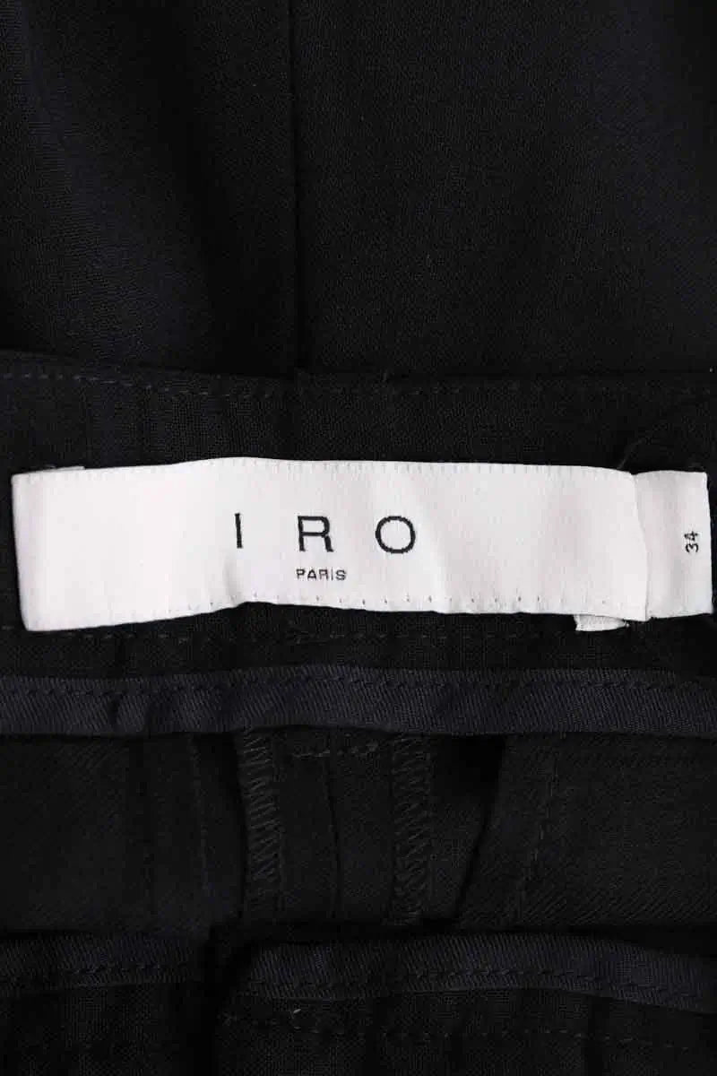 Pantalon Iro Noir en Laine