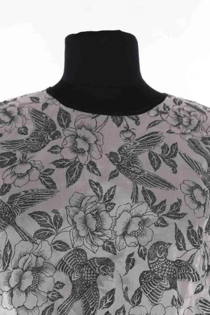 Top MSGM Anthracite en Soie