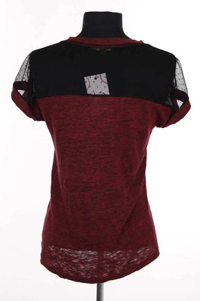 T-shirt Maje Bordeaux en Synthétique