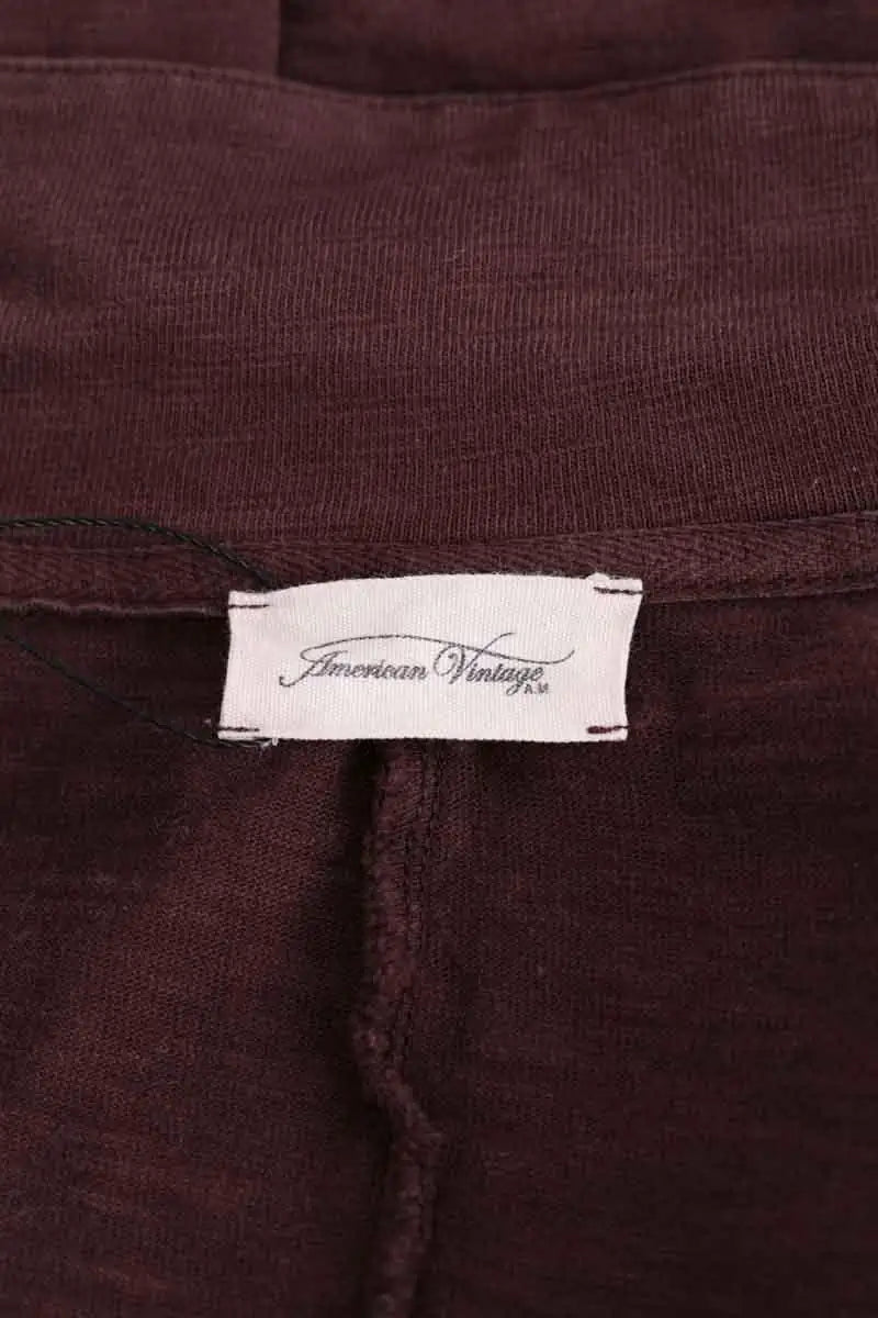 Blazer American Vintage Bordeaux en Coton
