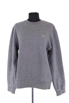Sweatshirt Lacoste Gris en Coton, taille M - Seconde Main