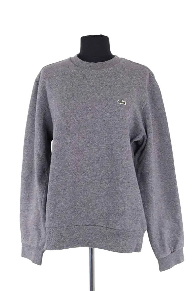Sweatshirt Lacoste Gris en Coton, taille M - Seconde Main