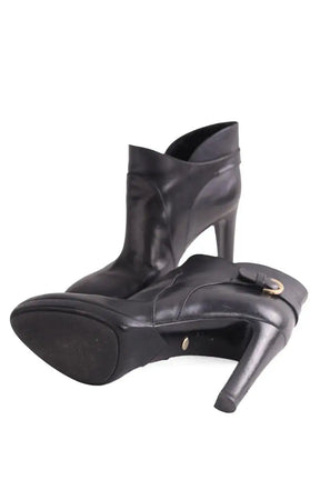 Boots à boucles Sergio Rossi Noir en Cuir