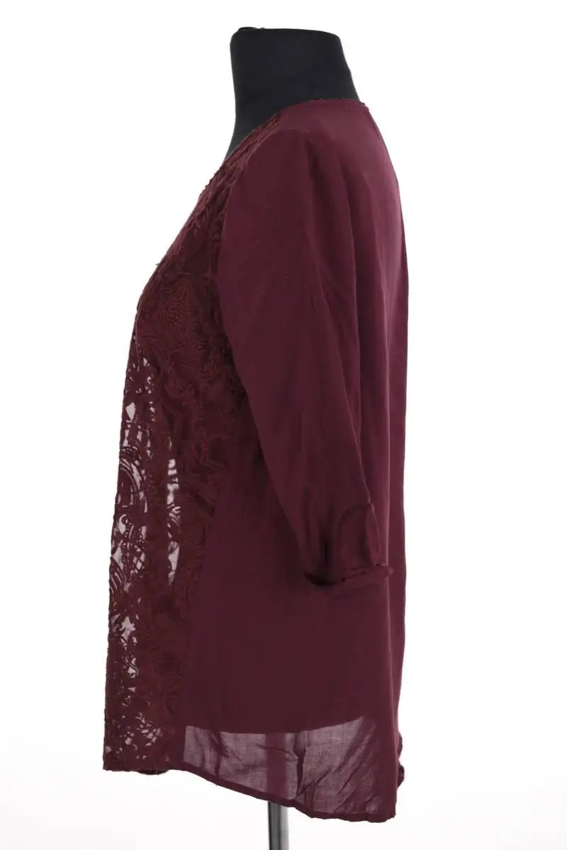 Blouse The Kooples Bordeaux en Synthétique