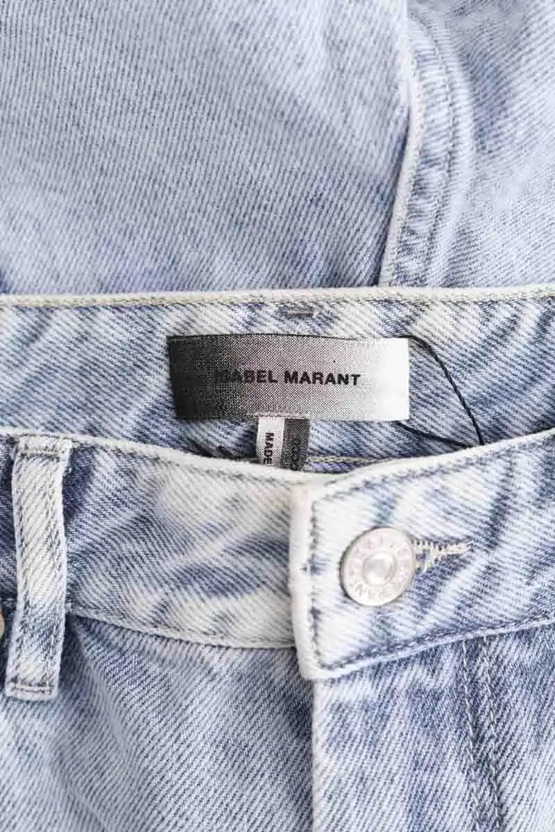 Mini short Isabel Marant Bleu en Coton