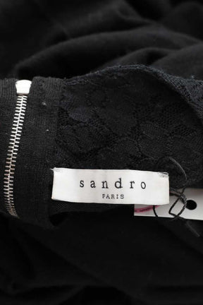 Mi-longueur Sandro  Noir