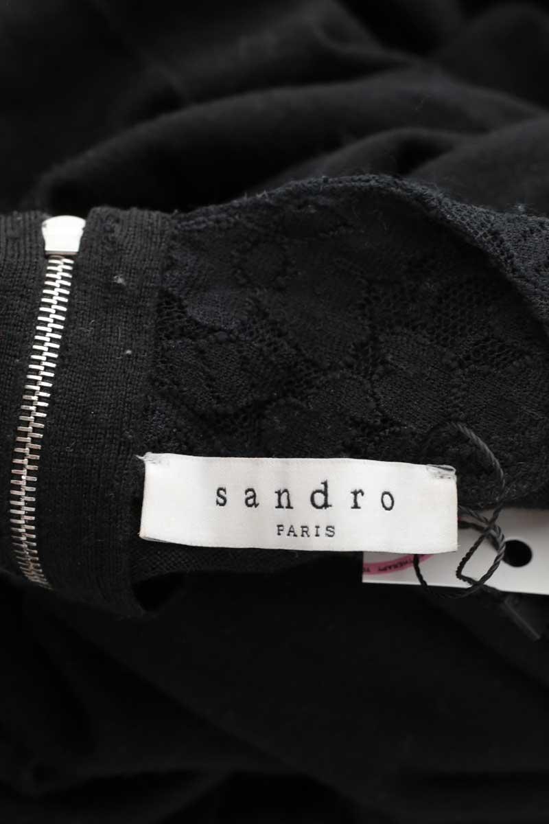 Mi-longueur Sandro  Noir