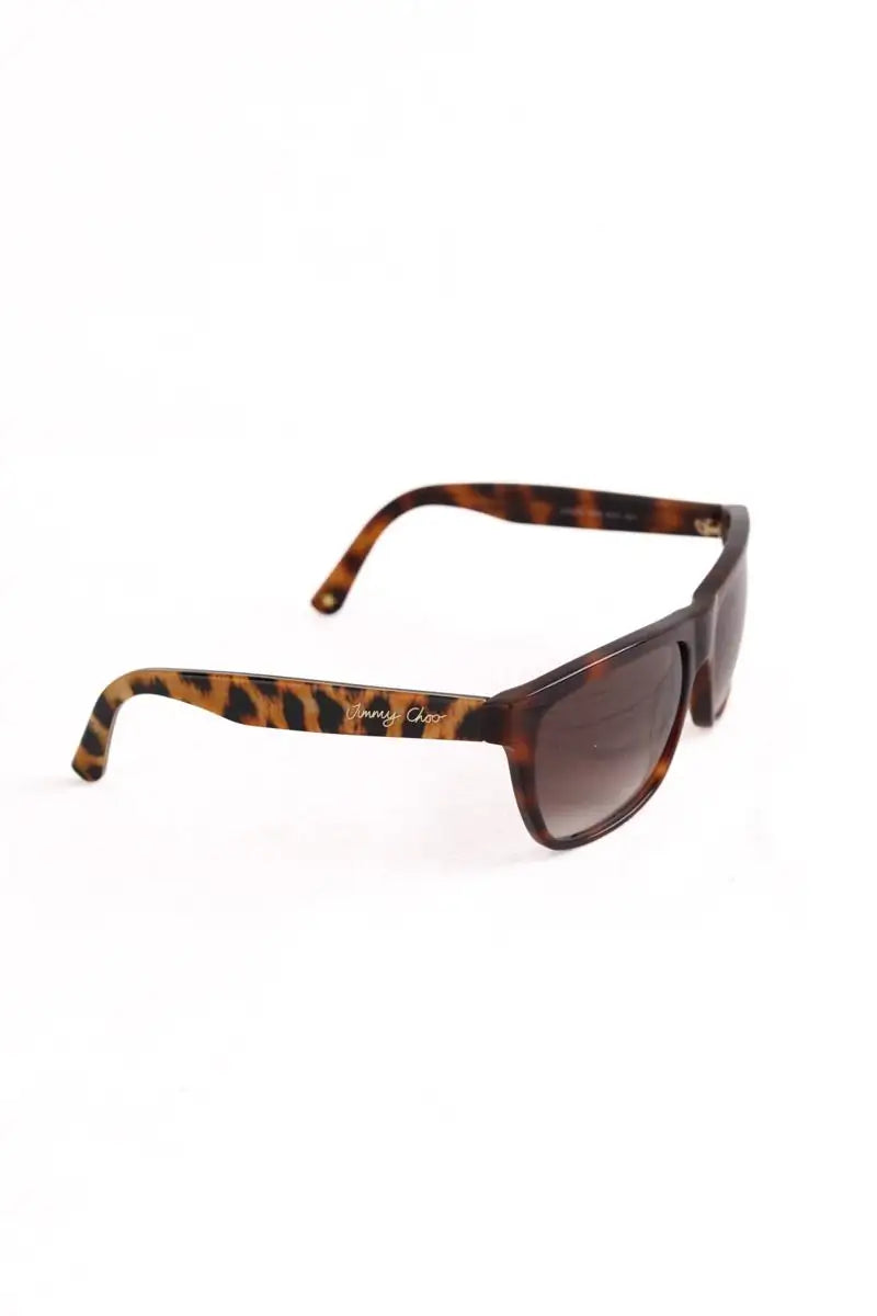 Lunettes de soleil Jimmy Choo Marron en Plastique