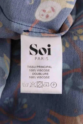 Robe Soi Bleu en Synthétique