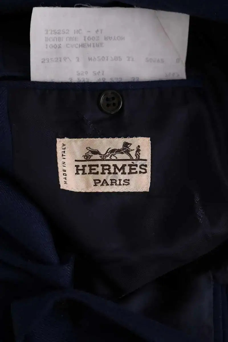 Costume Hermès Marine en Cachemire