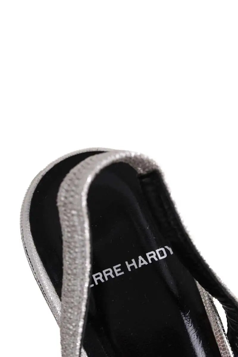 Talons Pierre Hardy Argent en Cuir