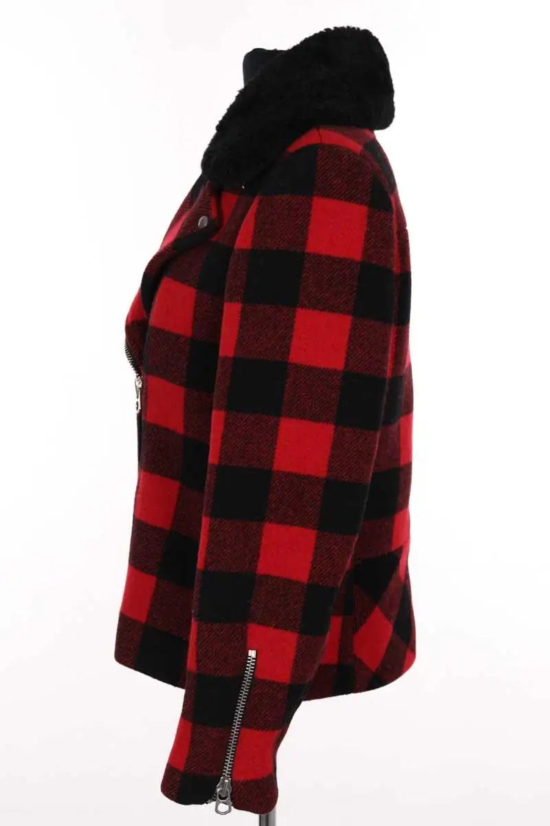 Veste Sandro Rouge en Laine