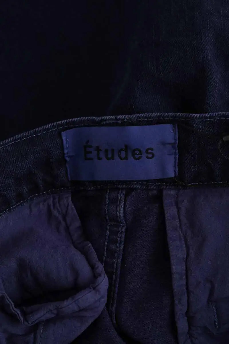 Jean droit Etudes Bleu en Coton