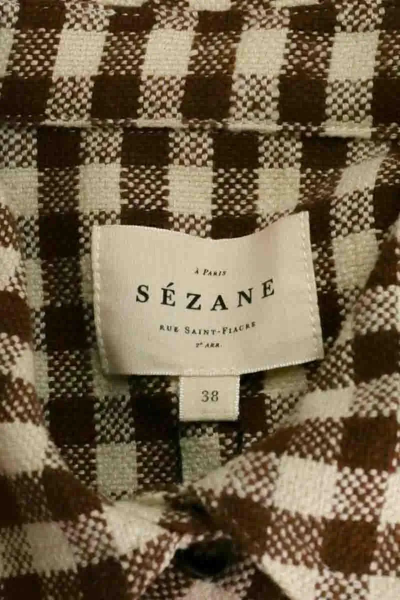 Veste Sézane Marron en Coton