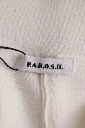Pantalon droit Parosh Ecru en Viscose