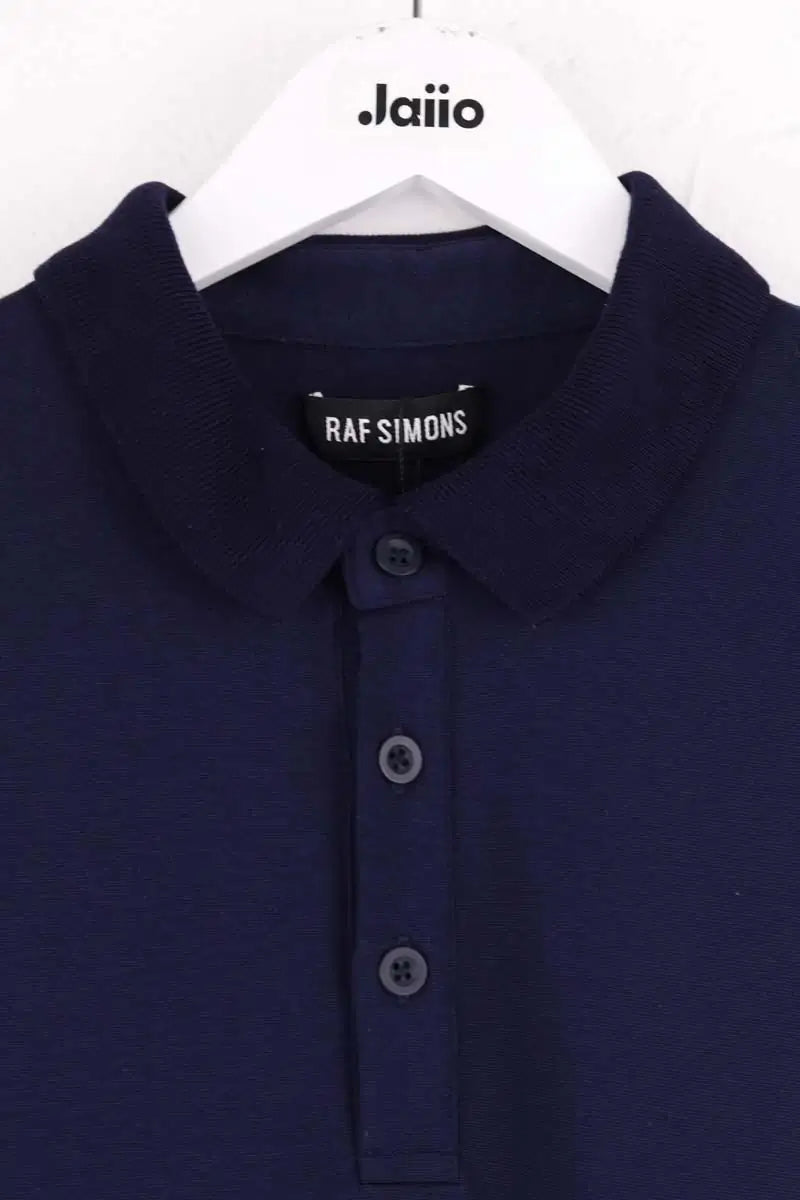 Polo Raf Simons Bleu en Viscose