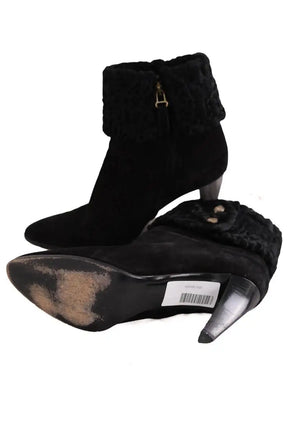 Boots Salvatore Ferragamo Noir en Daim