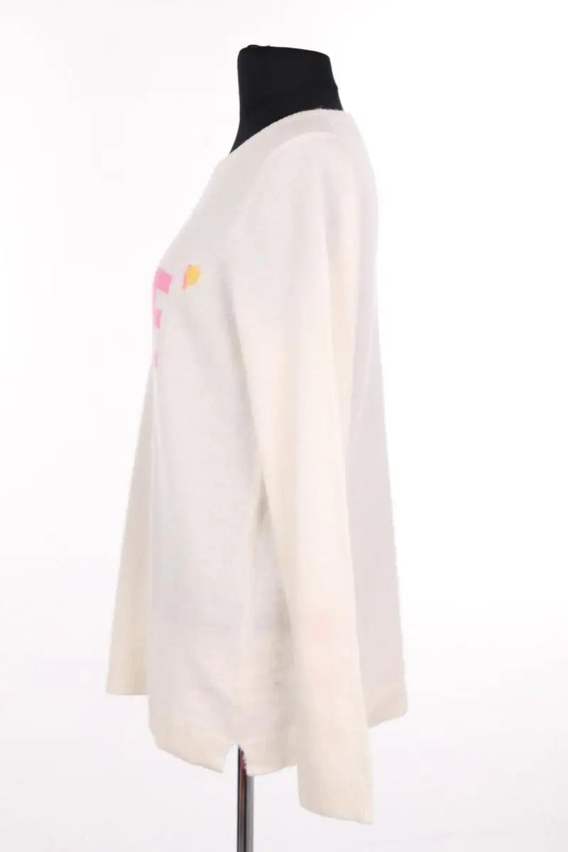 Pull Repeat Blanc en Cachemire