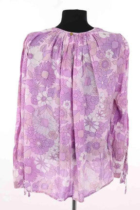 Blouse Antik Batik Violet en Coton
