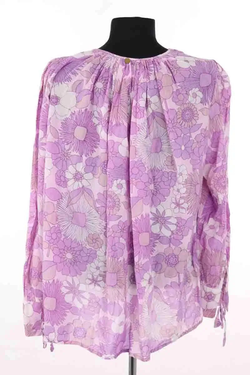 Blouse Antik Batik Violet en Coton