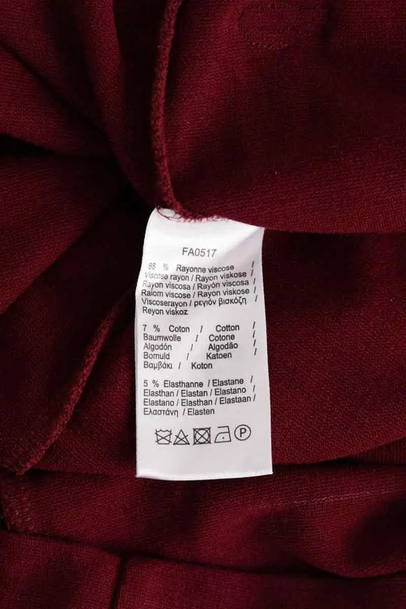 T-shirt Lacoste Bordeaux en Synthétique