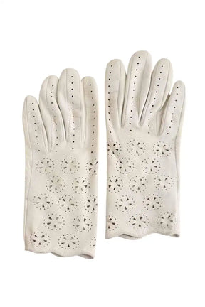 Gants Hermès  Blanc