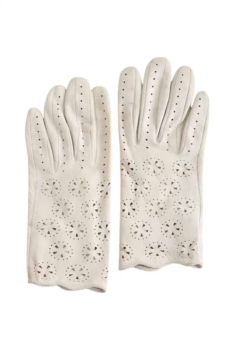 Gants Hermès  Blanc
