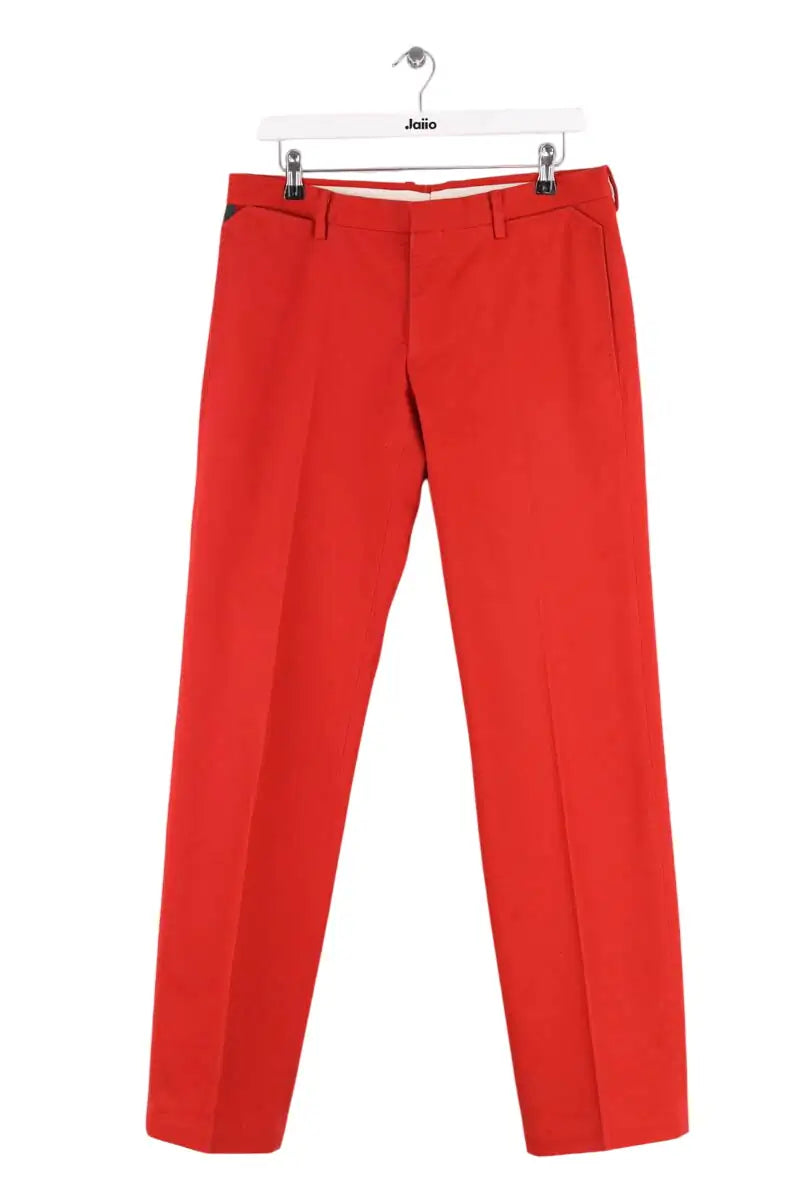 Pantalon droit Gucci Rouge en Coton, taille XXL - Seconde Main
