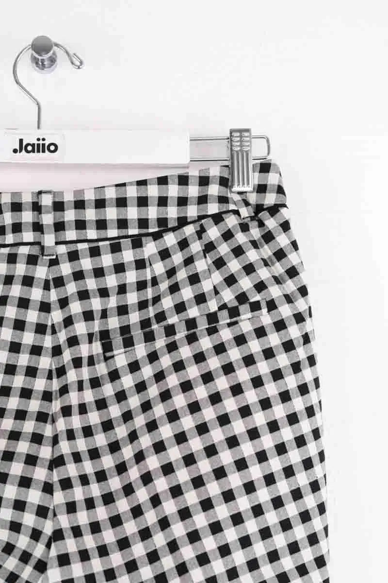 Pantalon droit Marella Noir en Coton