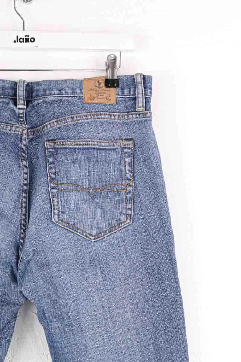 Jean droit Ralph Lauren Bleu en Coton