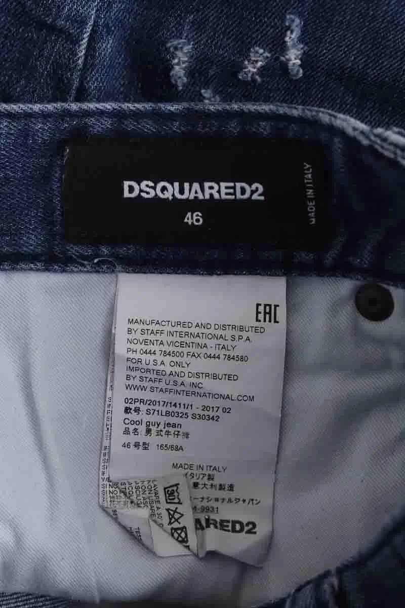 Jean slim Dsquared2 Bleu en Coton