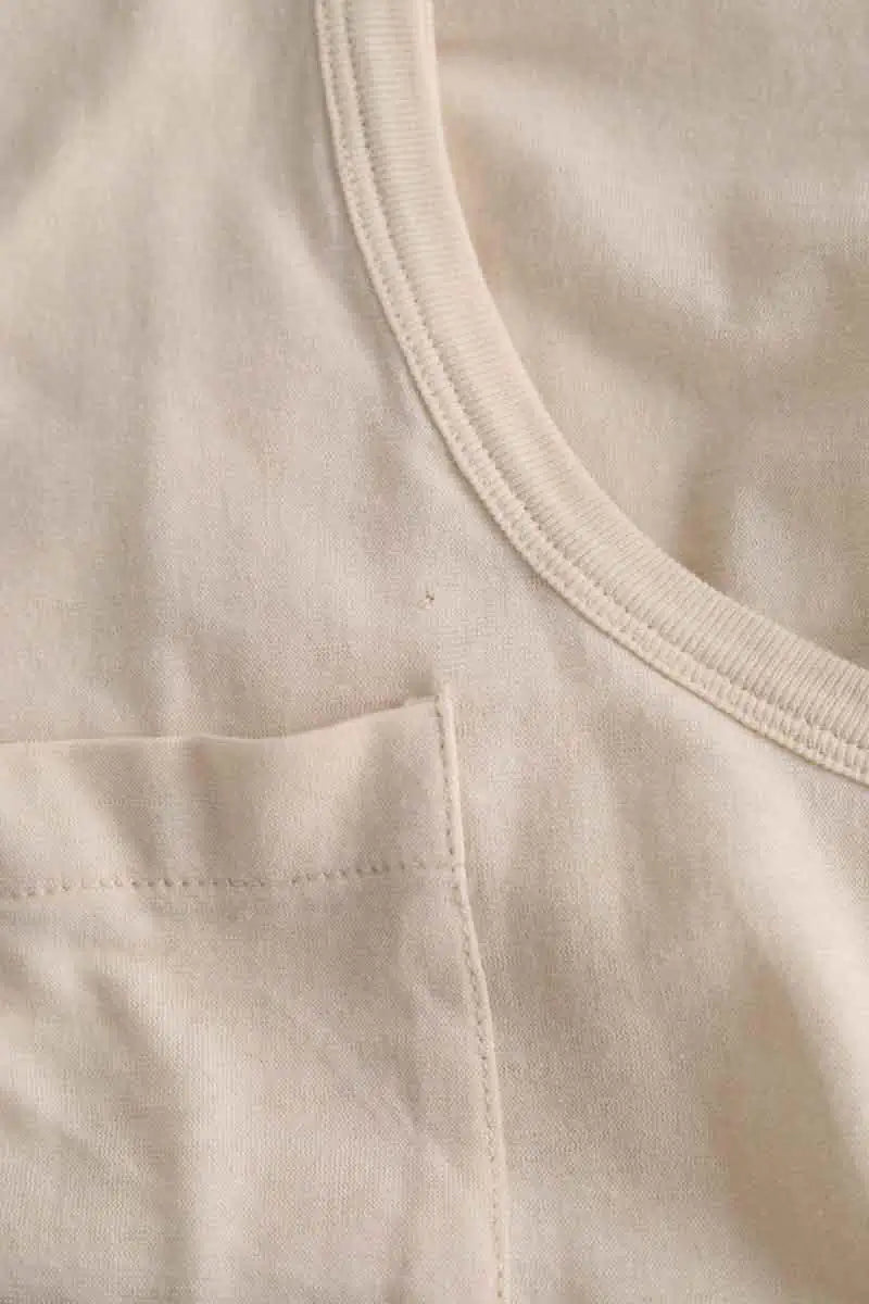 T-shirt Ami Ecru en Coton