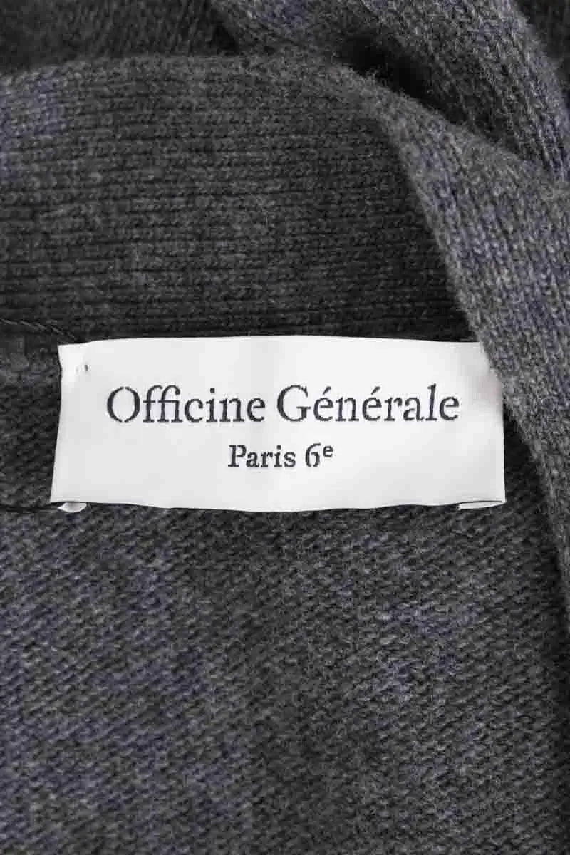 Cardigan Officine Générale Gris en Laine