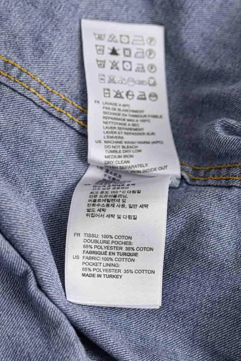 Chemise en jean  Sandro Bleu en Coton