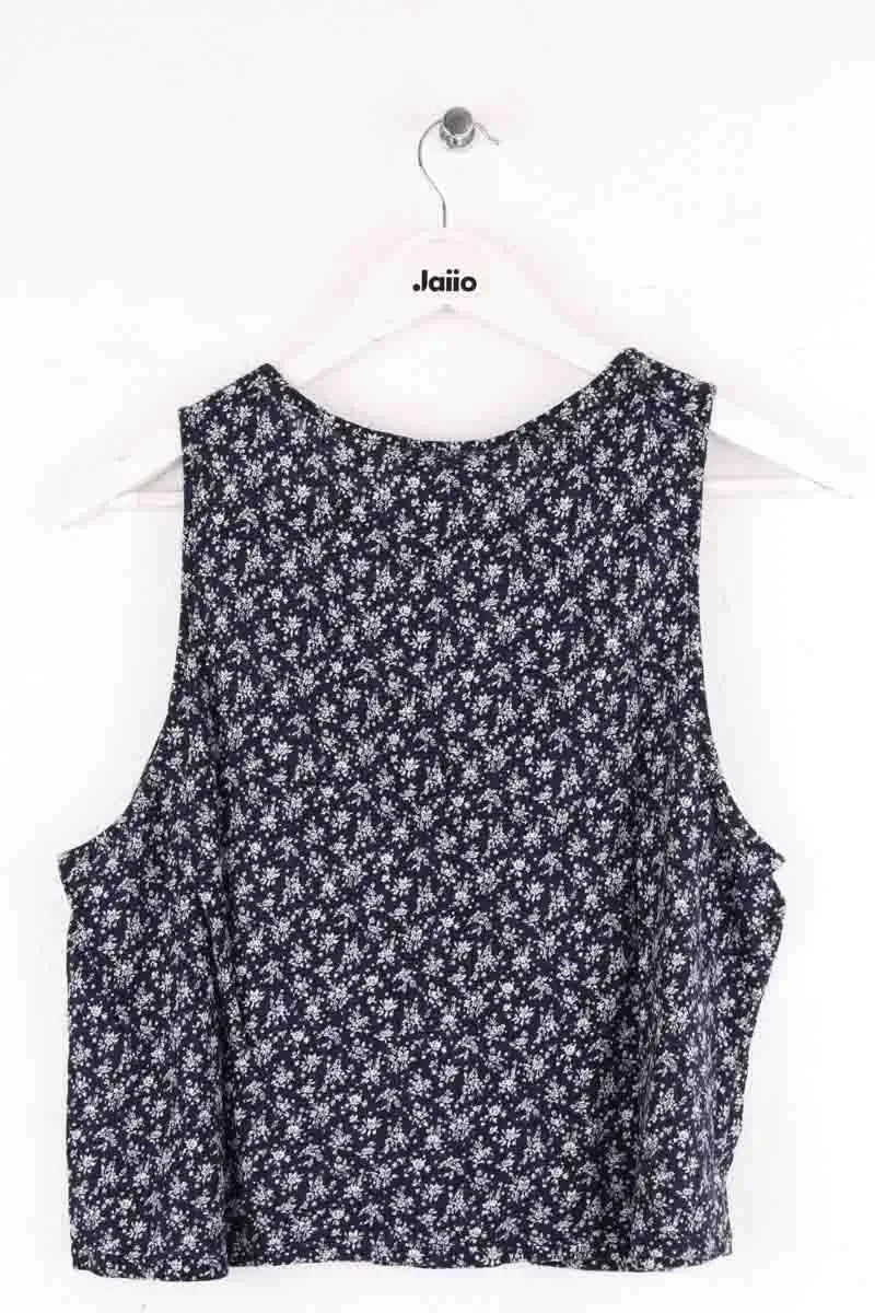 Top sans manche Sézane Marine en Coton