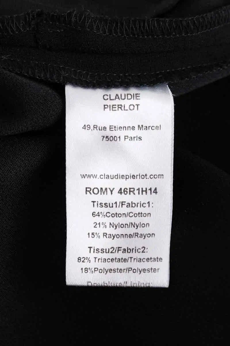 Robe Claudie Pierlot Noir en Coton