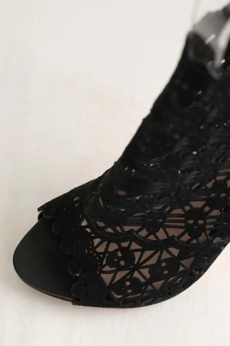 Talons Alexander McQueen  Noir