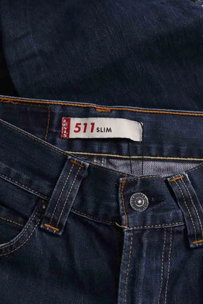 Jean droit Levi's Bleu en Coton