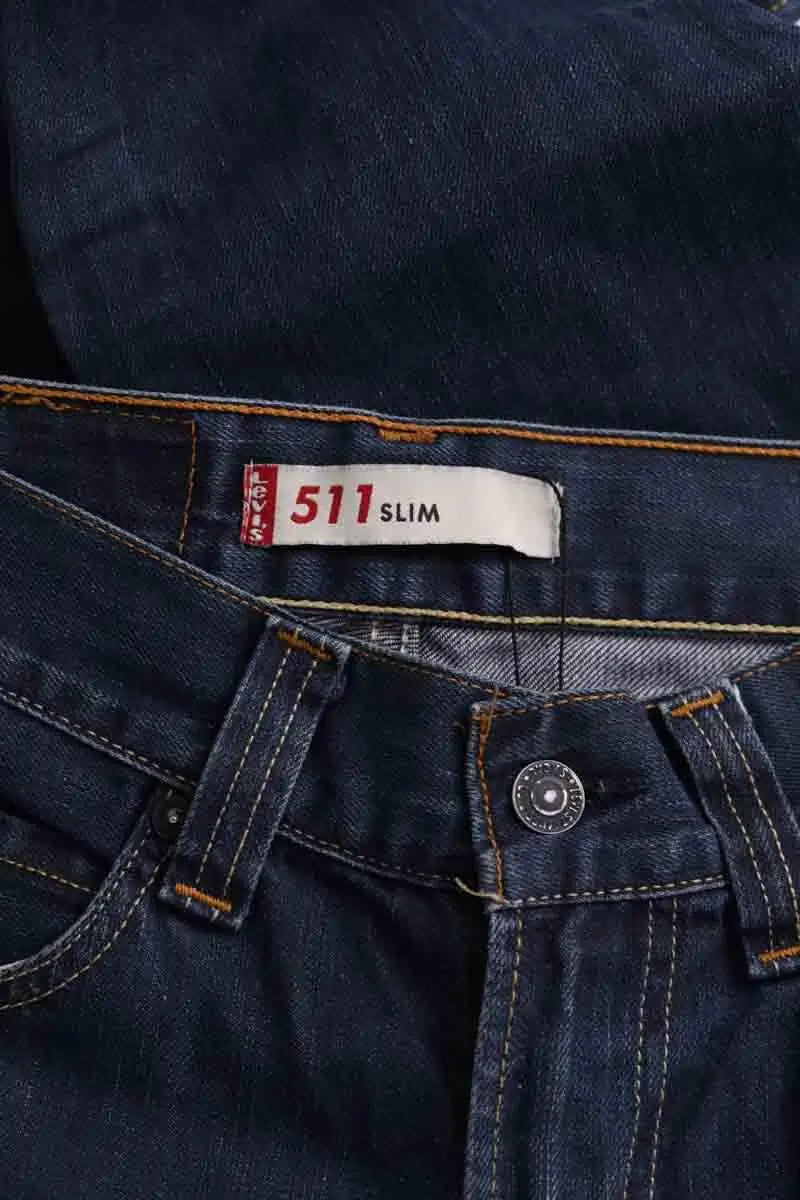 Jean droit Levi's Bleu en Coton