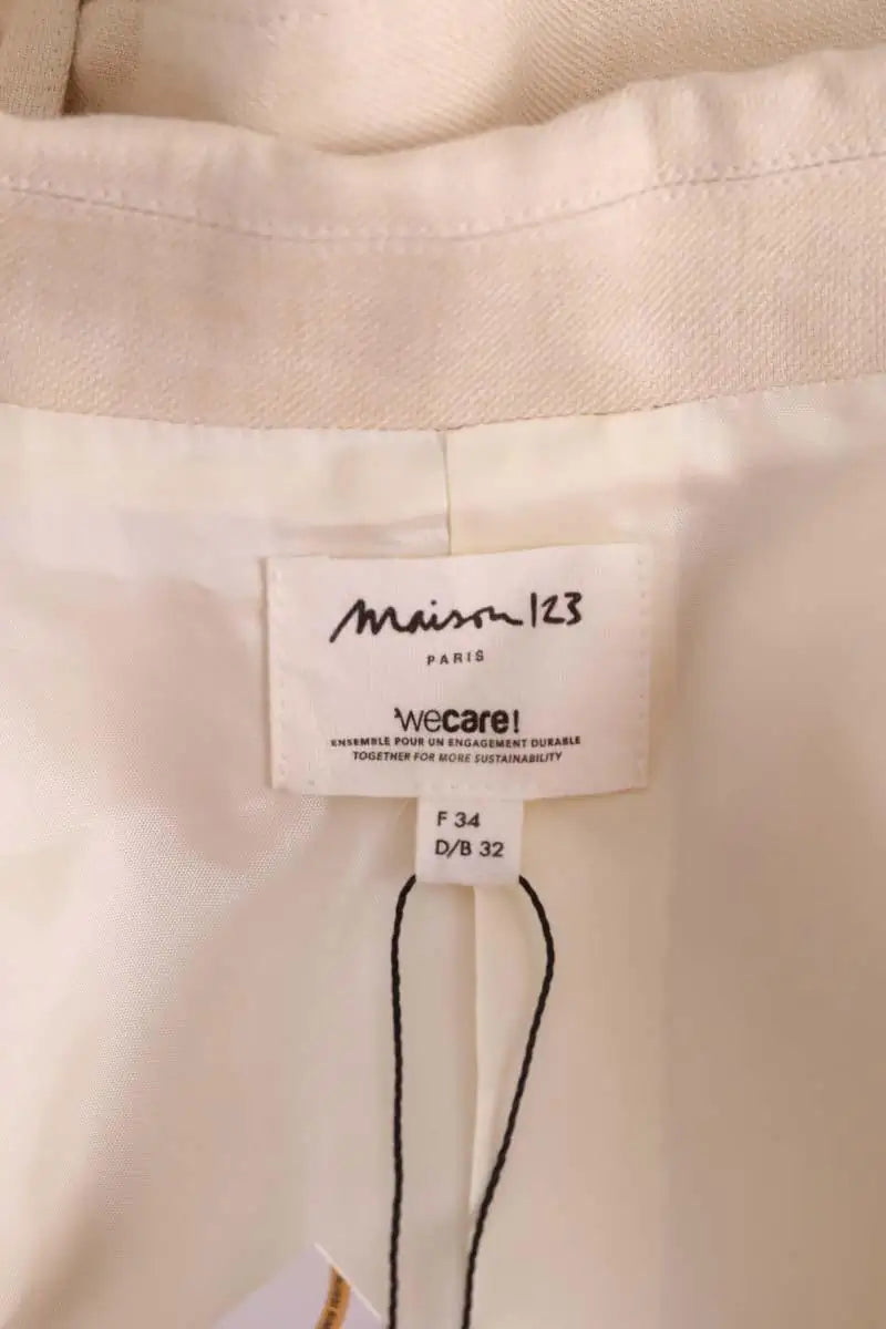 Veste Maison 123 Ecru en Viscose