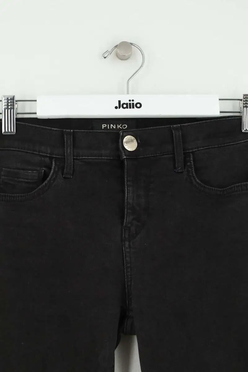 Jean slim Pinko Noir en Coton