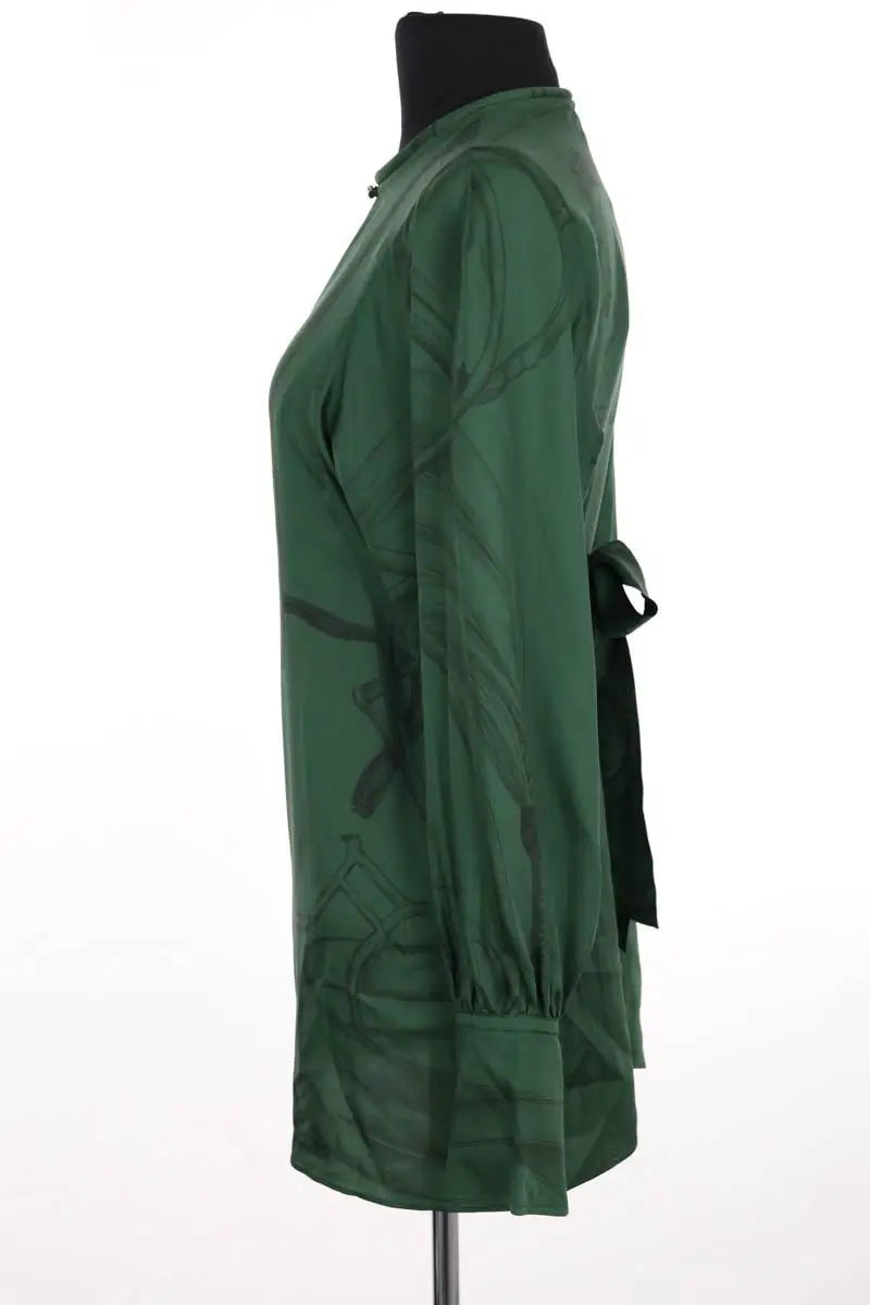Blouse Hermès Vert en Soie