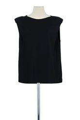 Top sans manche Majestic Filatures  Noir
