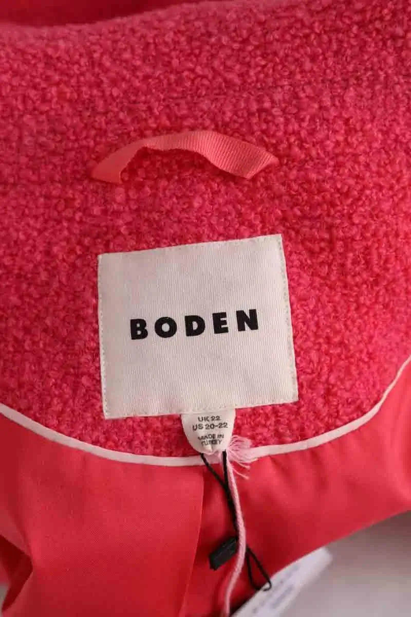 Manteau court Boden Rose en Synthétique