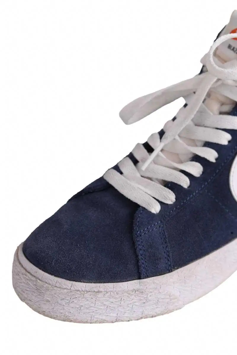 Baskets Nike Blazer Bleu en Tissu